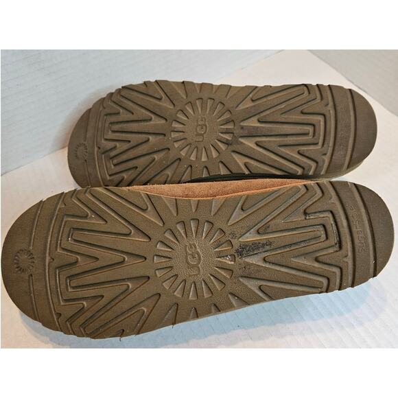UGG Tasman II Chestnut Brown Suede Slide-In Low Profile Shoes, Women Size 9.5 - Picture 6 of 10